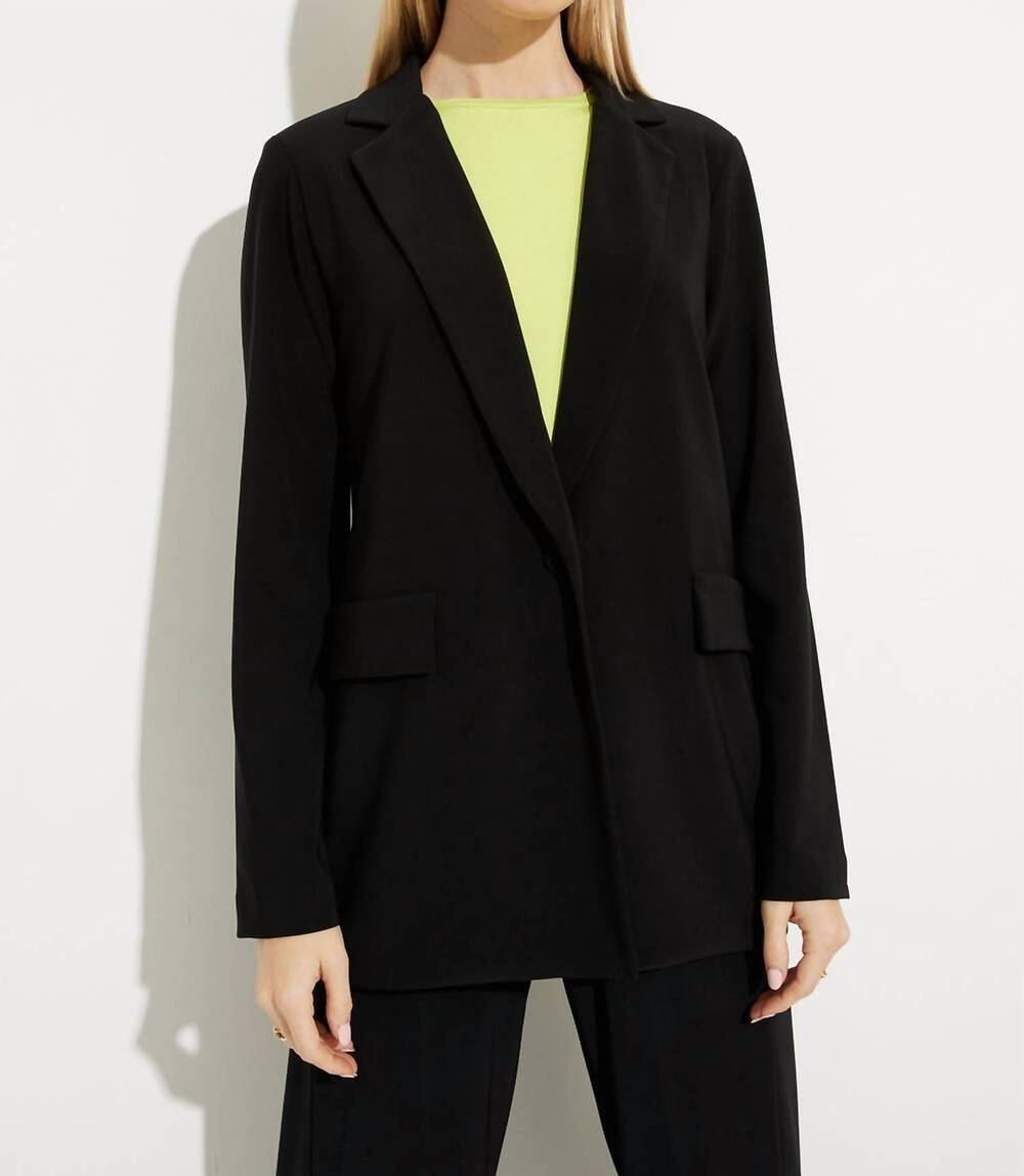 NEW JOSEPH RIBKOFF formal hip-length blazer in black